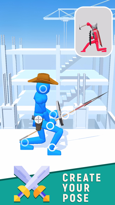 Screenshot #1 pour Fight Pose - Stickman Clash