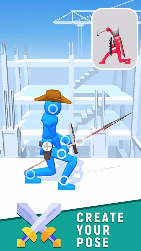 Fight Pose - Stickman Clash screenshot 1