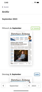 Zürichsee-Zeitung E-Paper screenshot #3 for iPhone