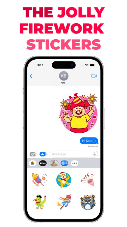 The Jolly Firework stickers