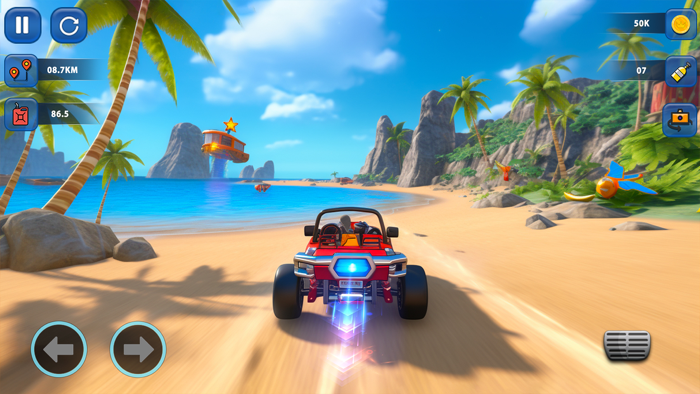 Beach Car Buggy Racing Games