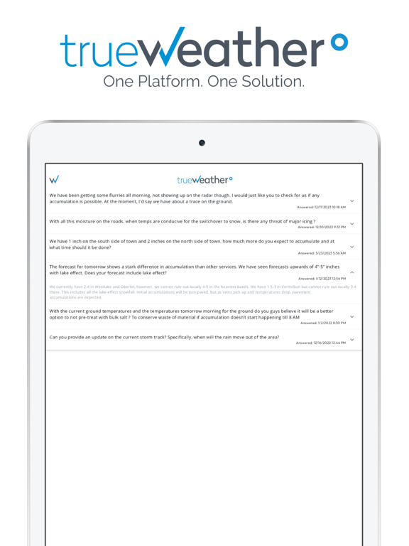 trueWeather iPad screenshot 3 - Weather app