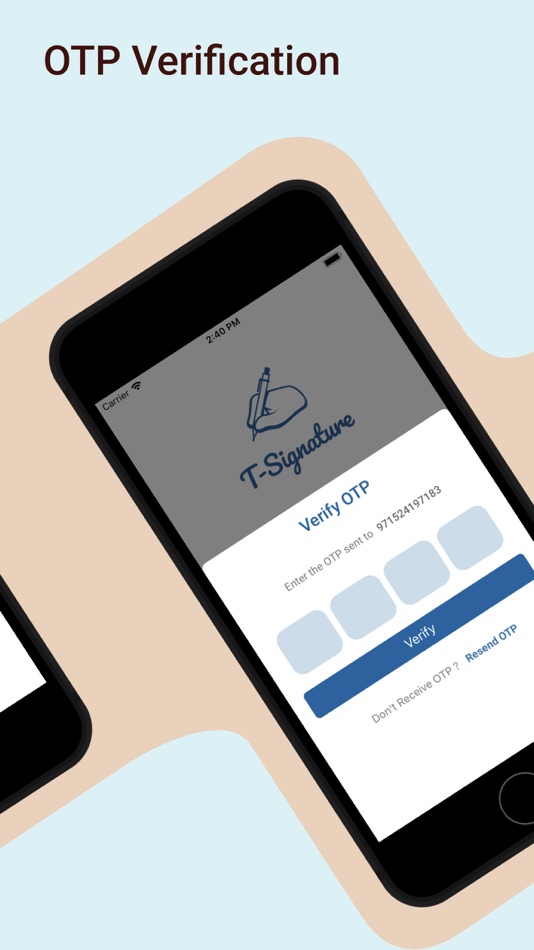 #2. T-Signature (iOS) By: SomBank Ltd