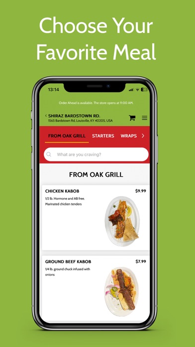 Shiraz Mediterranean Grill Screenshot
