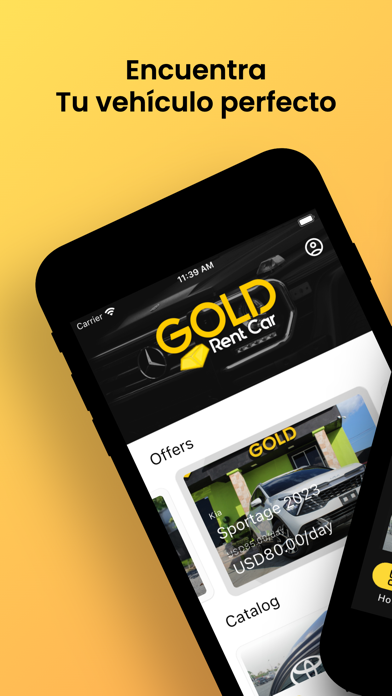 Gold Rent Car Screenshot