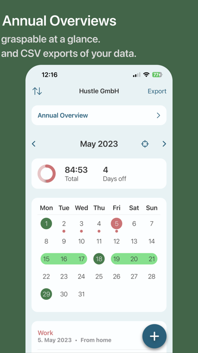 Hustle - Time Tracking Screenshot