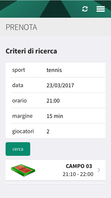 Tennis Club Terni Screenshot