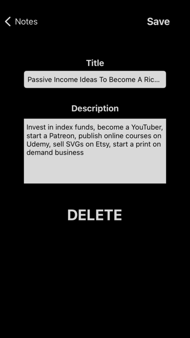 Noty: Actualize Your Ideas Screenshot