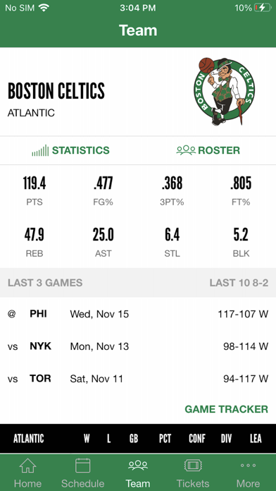 Boston Celtics Screenshot