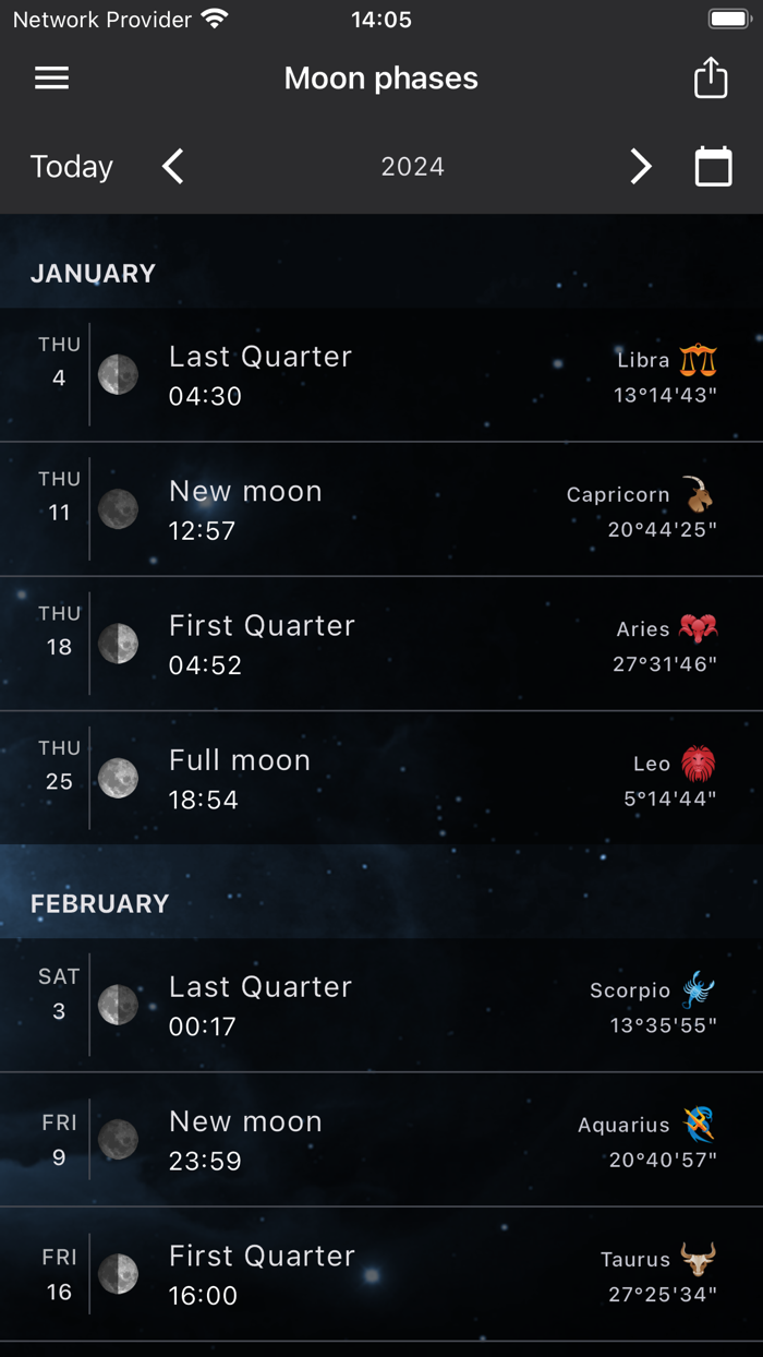 MoonWorx Lunar Calendar