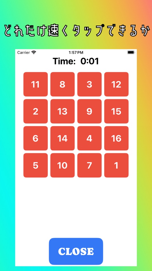 #1. Simple Touch The Numbers (iOS) 由: Ryo Tsudukihashi