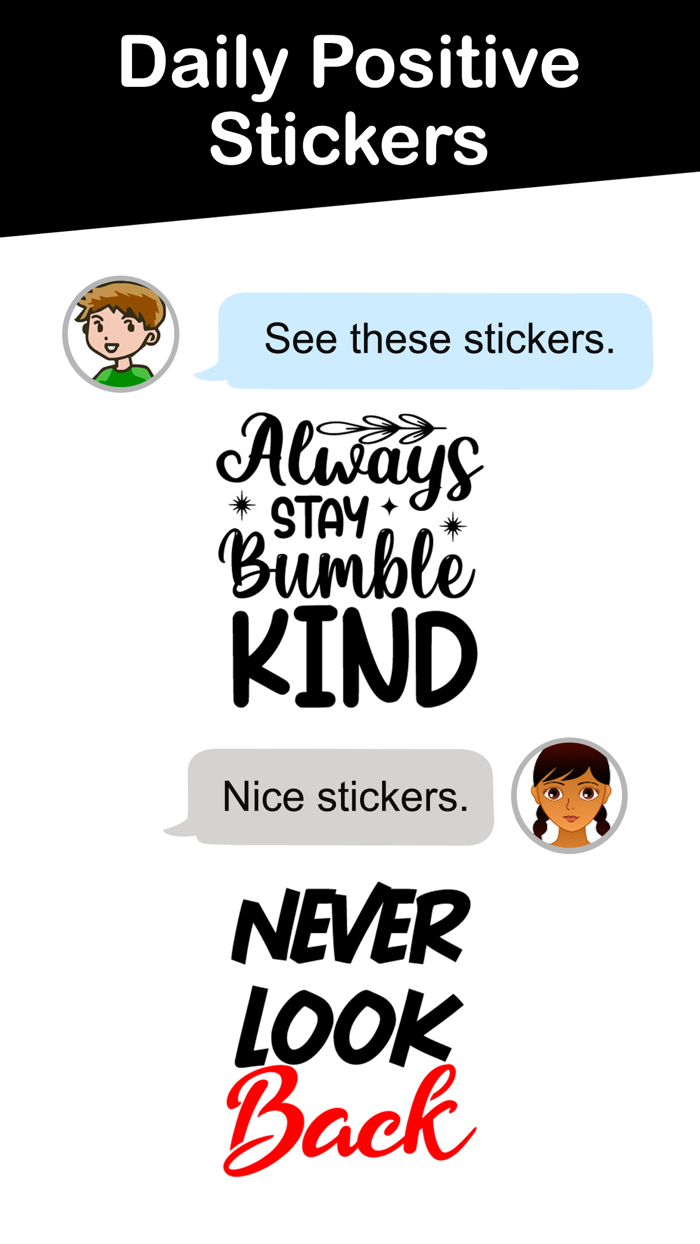 Daily Positive Stickers