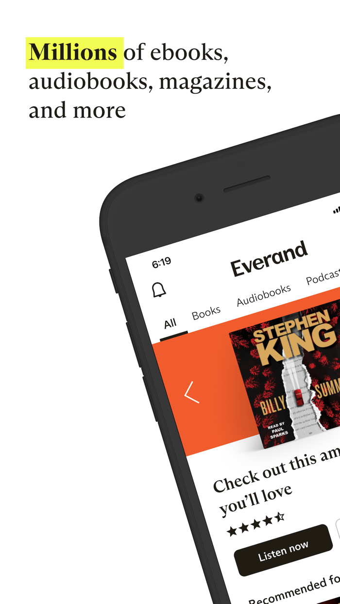 Everand Ebooks and audiobooks