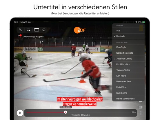 Live TV Fernsehen IP TV iPad app afbeelding 4