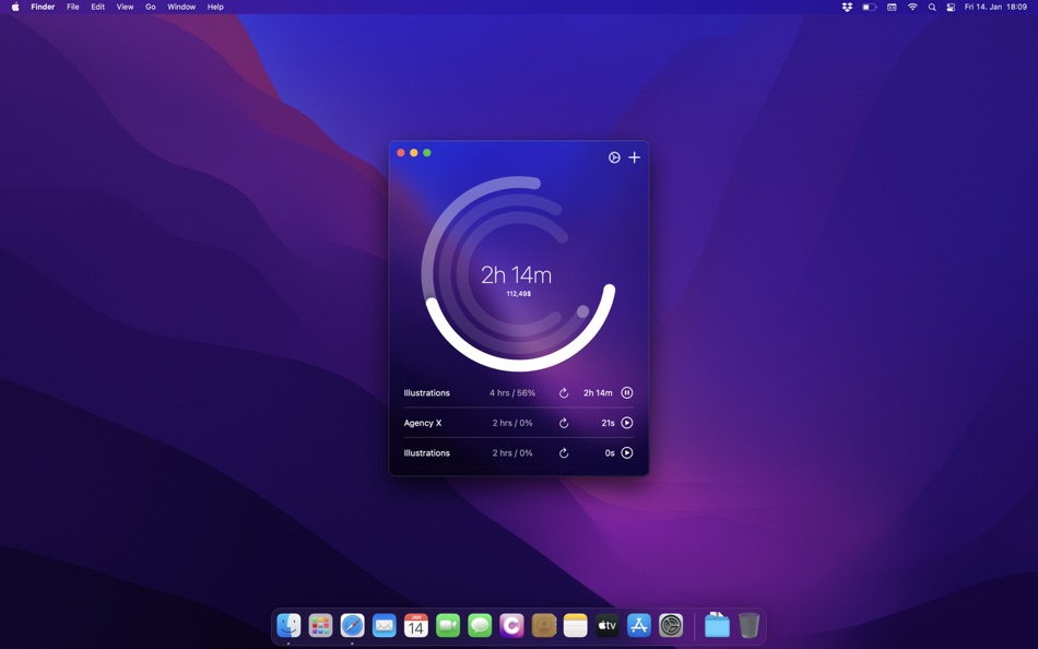 #8. Clienz - easy task tracking (macOS) 由: Eddy Salzmann