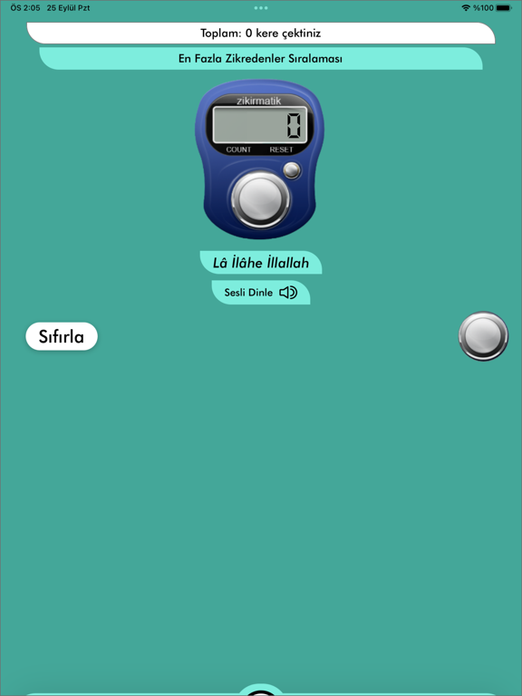 Zikirmatik: Sesli Zikirler iPad screenshot 2 - Lifestyle app
