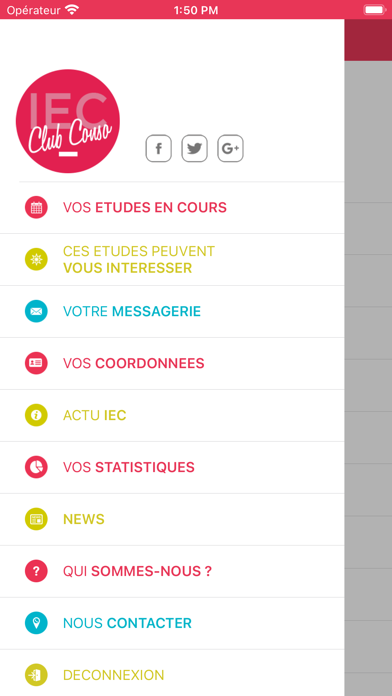 IEC Club Conso Screenshot