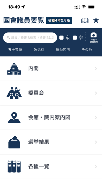国会議員要覧 令和4年2月版のおすすめ画像2