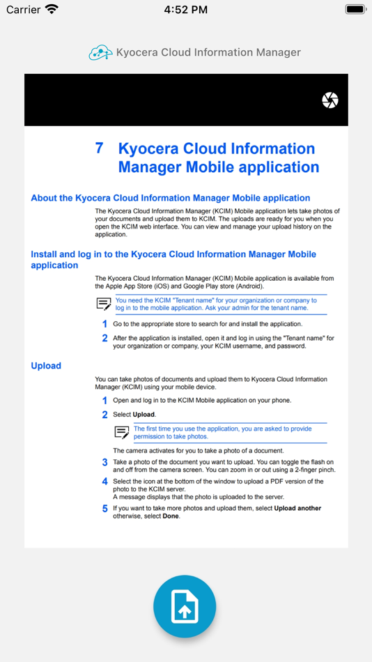 #3. Cloud Information Manager (iOS) Podle: Kyocera Document Solutions Inc.