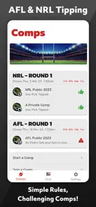 AFL & NRL Tipping - One Pick screenshot #1 for iPhone