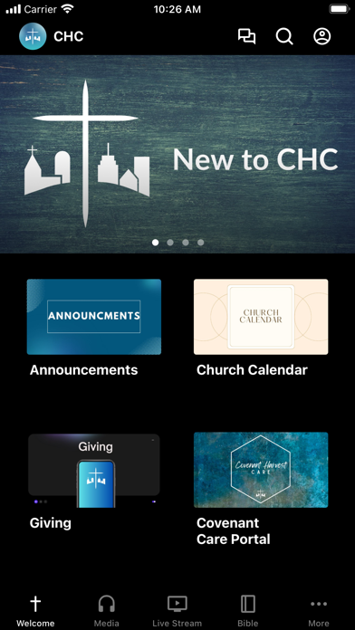 Covenant Harvest Church Screenshot