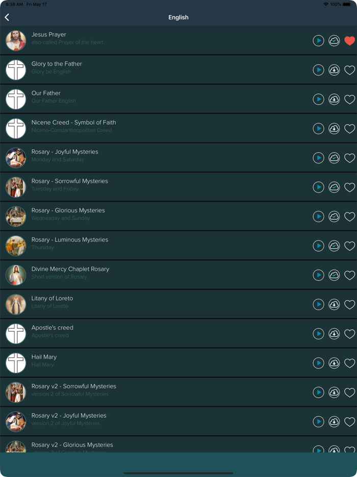 Prayers Audio and Rosary