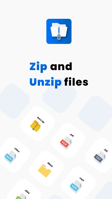 Screenshot #1 pour Easy Unzip / Zip Files