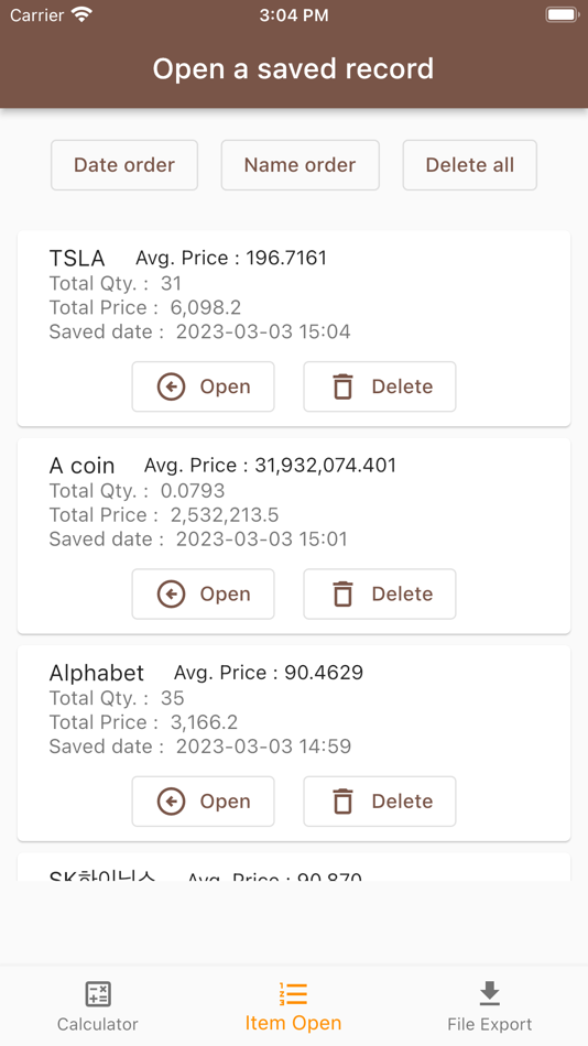 #2. Avg. Price Calculator (iOS) 由: SnowdropSoft