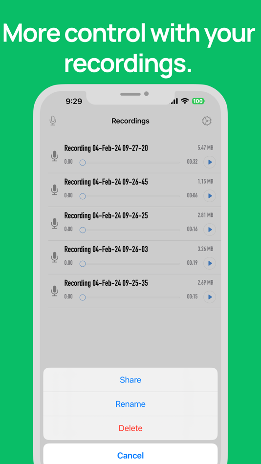 #5. Voice Recordings (iOS) Podle: Kalai Chelvan