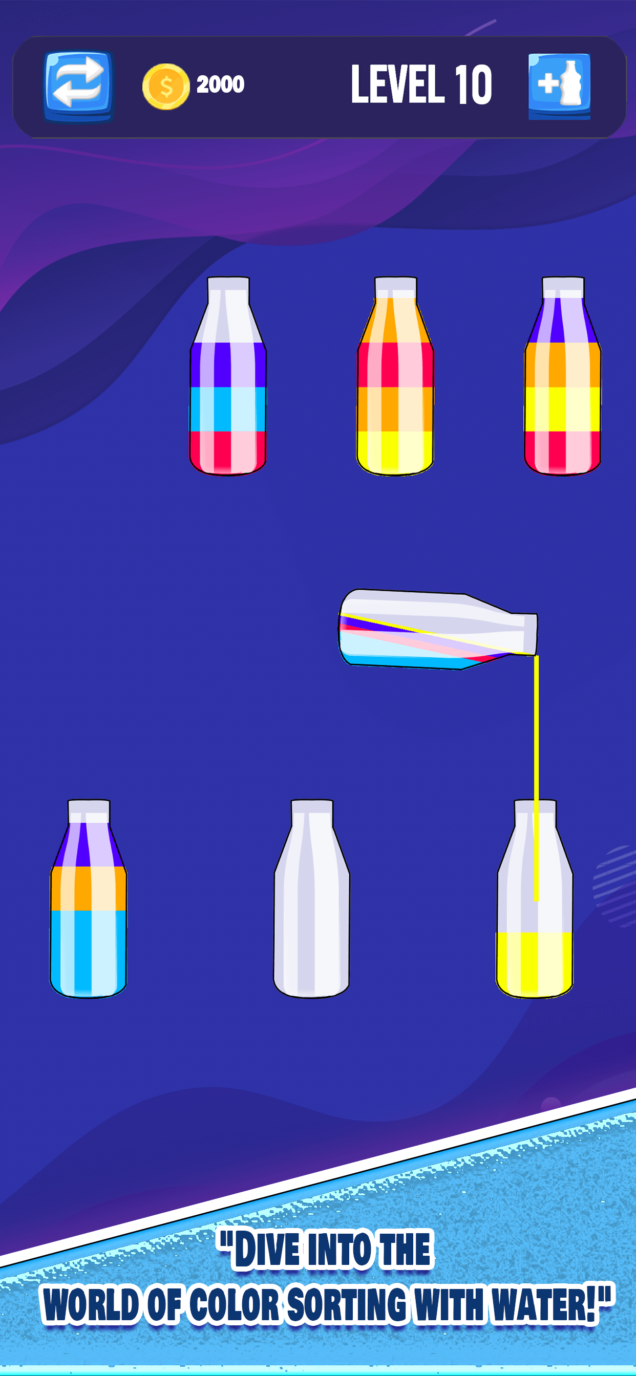 Perfect sort: Water Puzzle