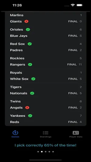 Baseball Algo screenshot 2