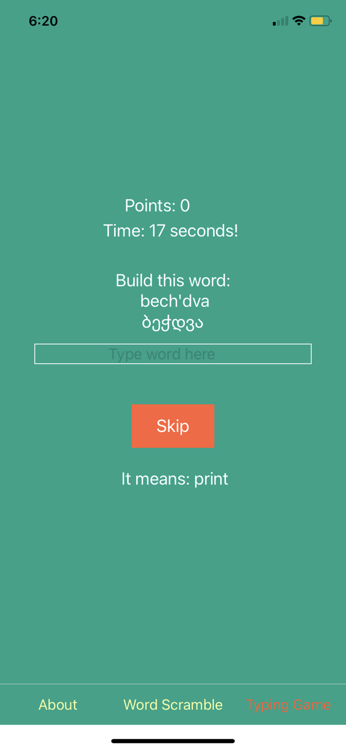 Learn Georgian Alphabet Premi
