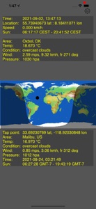 sunClock World Map screenshot #2 for iPhone