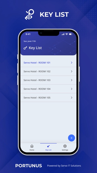 Portunus Digital Key Screenshot