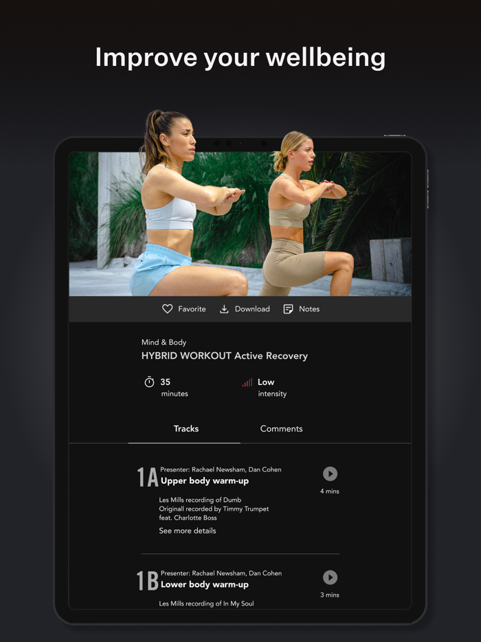 LES MILLS home workout app