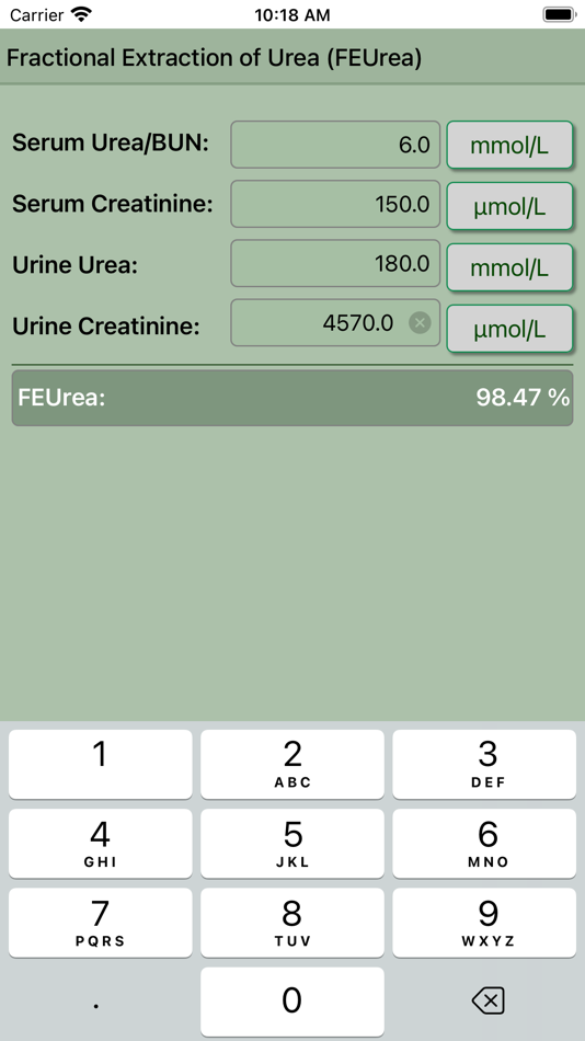 #2. FEUrea Calculator (iOS) 由: Krzysztof Gwiazda