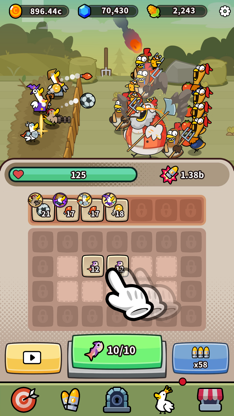 Duck vs Chicken Merge Defence screenshot 6