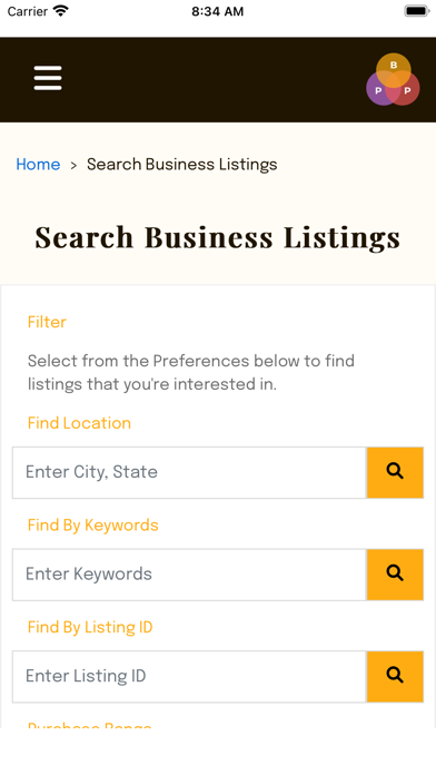 Business Partnership Portal Screenshot