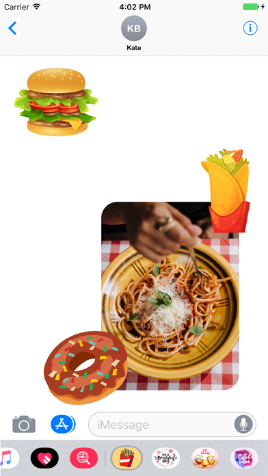 Screenshot #1 pour Foodie Food Stickers