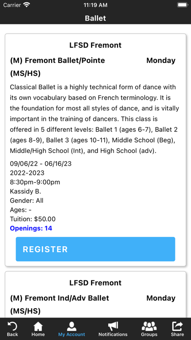 Letha Fulton School of Dance Screenshot