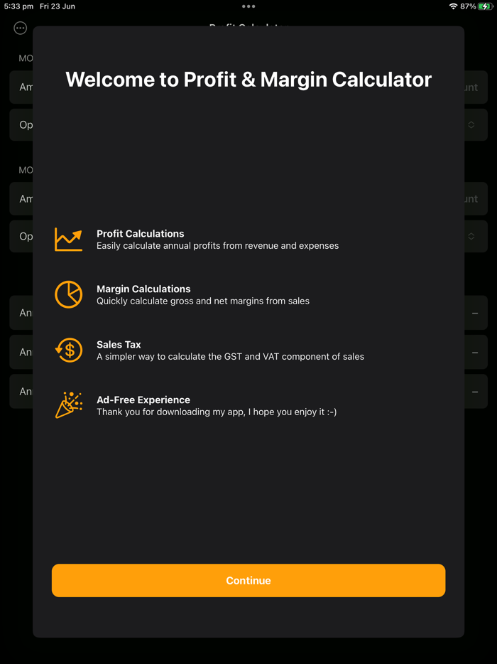 Profit and Margin Calculator