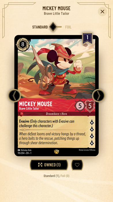 Disney Lorcana TCG Companion Screenshot