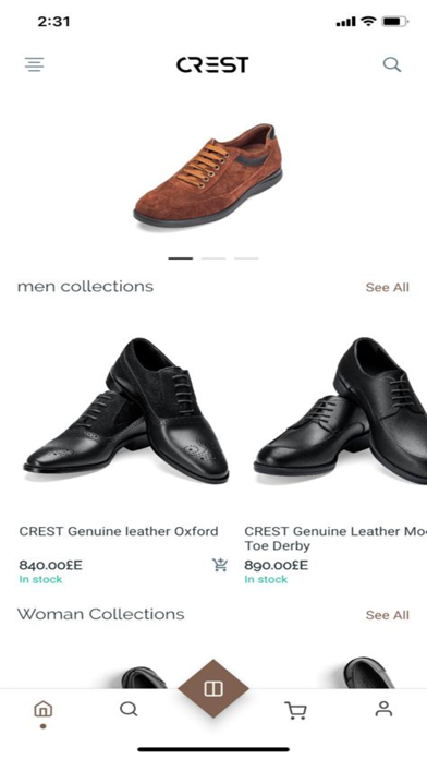 crest shoes Screenshot