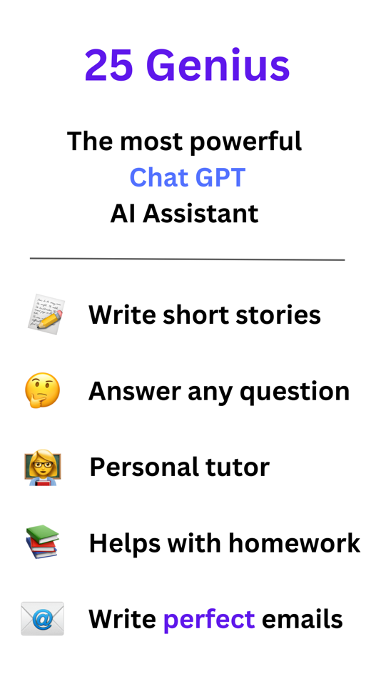 25Genius - AI Chat Assistant - 1.0 - (iOS)