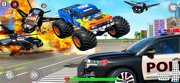 US Police Heli Car Chase Games