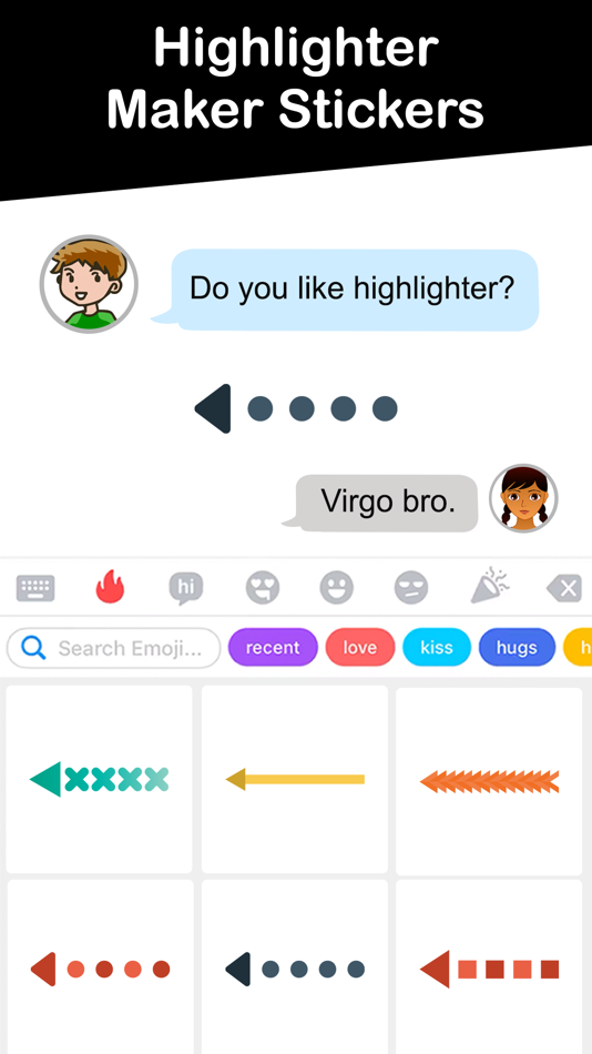 #4. Highlighter Marker Stickers (iOS) 来自: Rajneesh Mishra