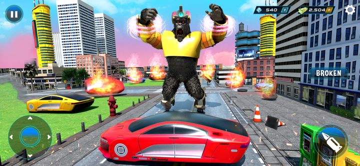 Flying Gorilla Animal Sim 3D screenshot 1