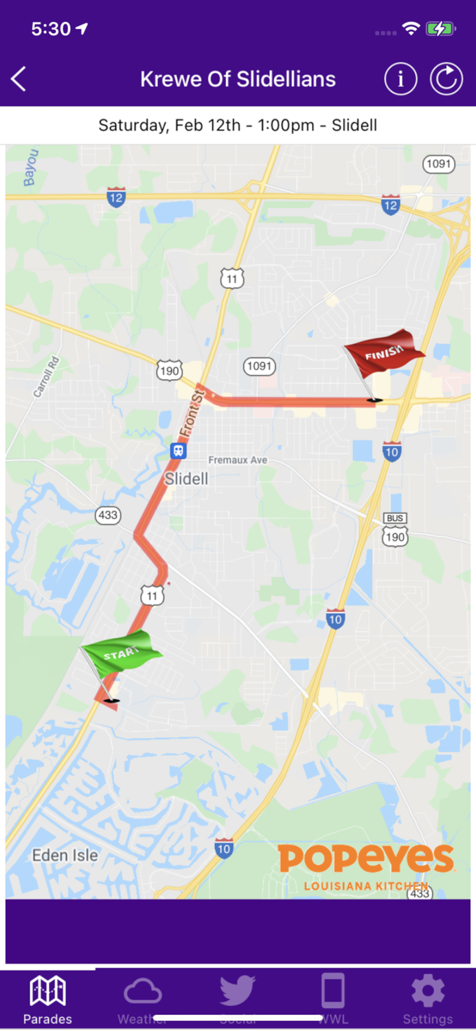 WWL Mardi Gras Parade Tracker