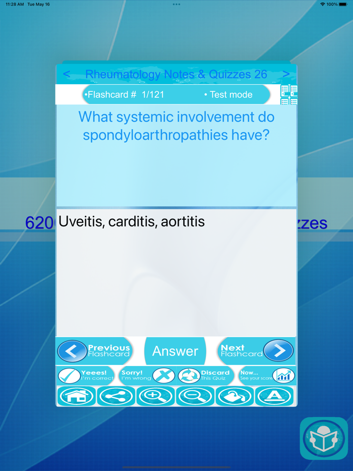 Rheumatology Exam Review App