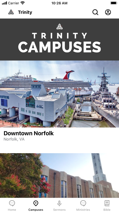 The Trinity Church App Screenshot